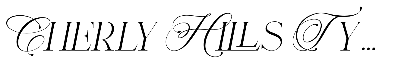 Cherly Hills Typeface Italic